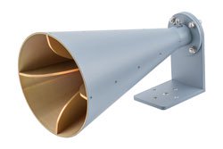 PEWAN1173 - Broadband Horn Antenna, Dual Polarized 6 GHz to 18 GHz 17 dBi Gain, 2.92mm Female Connector
