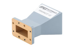 PEWAN137-10 - WR-137 Standard Gain Horn Antenna Operating From 5.85 GHz to 8.2 GHz, 10 dBi Nominal Gain, CMR-137 Flange