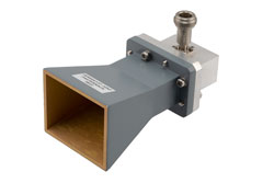 PEWAN137-10NF - WR-137 Standard Gain Horn with 10 dBi gain, N Female connector