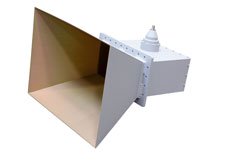 PEWAN1500-10NF - WR-1500 Waveguide Standard Gain Horn Antenna Operating From 490 MHz to 750 MHz, 10 dBi Gain with N Type Female Connector