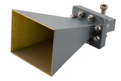 PEWAN159-15NF - WR-159 Standard Gain Horn with 15 dBi gain, N Female connector