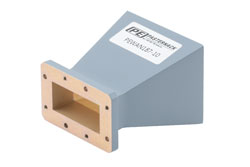 PEWAN187-10 - WR-187 Standard Gain Horn Antenna Operating From 3.95 GHz to 5.85 GHz, 10 dBi Nominal Gain, CMR-187 Flange