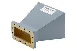 PEWAN284-10 - WR-284 Standard Gain Horn Antenna Operating From 2.6 GHz to 3.95 GHz, 10 dBi Nominal Gain, CMR-284 Flange