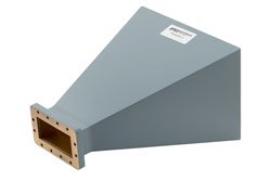 PEWAN284-15 - WR-284 Standard Gain Horn Antenna Operating From 2.6 GHz to 3.95 GHz, 15 dBi Nominal Gain, CMR-284 Flange