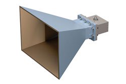 PEWAN510-15NF - WR-510 Waveguide Standard Gain Horn Antenna Operating From 1.45 GHz to 2.2 GHz, 15 dBi Gain with N Type Female