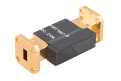 PEWAT1007-10 - WR-28 Waveguide Fixed Attenuator, 10 dB, from 26.5 GHz to 40 GHz, UG-599/U Square Cover Flange, 5W Power