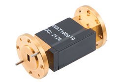 PEWAT1009-10 - WR-19 Waveguide Fixed Attenuator, 10 dB, from 40 GHz to 60 GHz, UG-383/U-Mod Round Cover Flange, 3W Power
