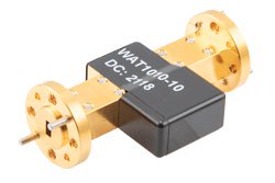 PEWAT1010-10 - WR-15 Waveguide Fixed Attenuator, 10 dB, from 50 GHz to 75 GHz, UG-385/U Round Cover Flange, 2W Power