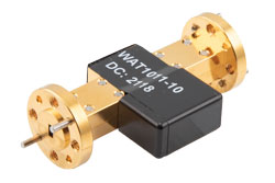 PEWAT1011-10 - WR-12 Waveguide Fixed Attenuator, 10 dB, from 60 GHz to 90 GHz, UG-387/U Round Cover Flange, 1W Power