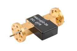 PEWAT1012-20 - WR-10 Waveguide Fixed Attenuator, 20 dB, from 75 GHz to 110 GHz, UG-387/U-Mod Round Cover Flange, 1W Power