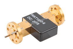 PEWAT1012-6 - WR-10 Waveguide Fixed Attenuator, 6 dB, from 75 GHz to 110 GHz, UG-387/U-Mod Round Cover Flange, 1W Power