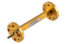 PEWAT1020-10 - WR-12 Waveguide Fixed Attenuator, 10 dB, from 60 GHz to 90 GHz, UG-387/U Round Cover Flange, Rated to 0.1 Watt