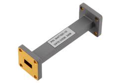 PEWAT1021-10 - WR-34 Waveguide Fixed Attenuator, 10 dB, from 21.7 GHz to 33 GHz, UG-1530/U Square Cover Flange, Rated to 0.5 Watt