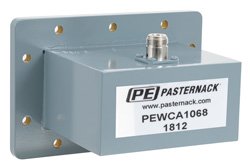 PEWCA1068 - WR-430 CPR-430F Flange to N Female Waveguide to Coax Adapter Operating from 1.7 GHz to 2.6 GHz