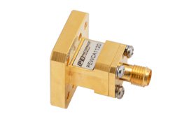 PEWCA1120 - WRD-180 UG Square Cover Flange to 2.92mm Female Waveguide to Coax Adapter Operating from 18 GHz to 40 GHz in Copper Alloy
