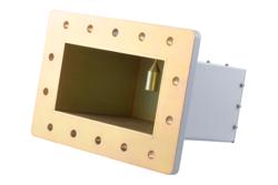PEWCA1130 - WR-770 CPR770F Flange to N-Type Female Waveguide to Coax Adapter Operating From 0.96 GHz to 1.46 GHz