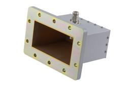 PEWCA1132 - WR-510 CPR510F Flange to N-Type Female Waveguide to Coax Adapter Operating From 1.45 GHz to 2.2 GHz