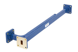 WR-51 10 dB Directional Waveguide Broadwall Coupler, Square Cover Flange, E-Plane Coupled Port, 15 GHz to 22 GHz
