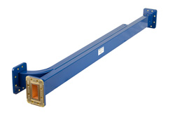 PEWCP1033 - WR-137 Waveguide 20 dB Broadwall Coupler, CPR-137G Flange, E-Plane Coupled Port, 5.85 GHz to 8.2 GHz, Copper Alloy