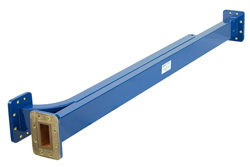 PEWCP1034 - WR-137 Waveguide 30 dB Broadwall Coupler, CPR-137G Flange, E-Plane Coupled Port, 5.85 GHz to 8.2 GHz, Copper Alloy