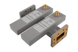PEWCP1092S-50 - WR-137 Waveguide 50 dB Dual Directional Crossguide Coupler, CPR-137F, SMA Female Coupling Ports, 5.38 GHz to 8.17 GHz, Aluminum