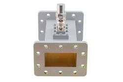 PEWCP1104N-30 - WR-229 Waveguide 30 dB Loop Coupler, CPR229F Flange, N Female Coupled Port, 3.22 GHz to 4.9 GHz, Aluminum