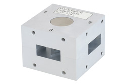 PEWCR1000 - WR-112 Waveguide Circulator, 7.05 GHz to 10 GHz, 18 dB min Isolation, Cover Flange, Aluminum