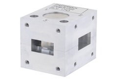 PEWCR1002 - WR-75 Waveguide Circulator, 10 GHz to 15 GHz, 18 dB min Isolation, Cover Flange, Aluminum