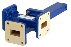WR-75 Waveguide 30 dB Crossguide Coupler, 3 Port Square Cover Flange, 10 GHz to 15 GHz, Bronze