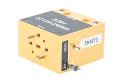 PEWGA3204 - 5 dB Low Noise Amplifier (LNA), 50 to 75 GHz Frequencies in V Band, WR-15 Waveguide connectors with UG-385/U Flanges, 31 dB Gain