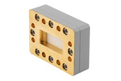 PEWGP1005 - WR-137 Waveguide Pressure Window, CPR137F and CPR137G Flanges, Brass