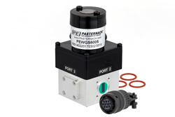 WR-42 Waveguide Electromechanical Relay SPDT Latching TTL Switch, K Band 26.5 GHz Max Frequency, 800 Watts, UG-595/U Square Cover Flange