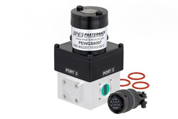 WR-42 Waveguide Electromechanical Relay SPDT Latching TTL Switch, K Band 26.5 GHz Max Frequency, 800 Watts, UG-595/U Square Cover Flange