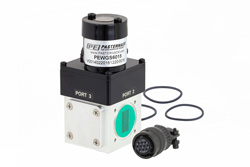 WR-75 Waveguide Electromechanical Relay SPDT Latching TTL Switch, X, Ku Band 15 GHz Max Frequency, 3,500 Watts, Square Cover Flange