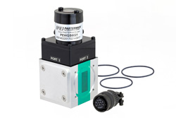 WR-112 Waveguide Electromechanical Relay SPDT Latching TTL Switch, X Band 10 GHz Max Frequency, 7,000 Watts, UG-51/U Square Cover Flange