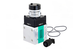 WR-112 Waveguide Electromechanical Relay SPDT Latching Switch, X Band 10 GHz Max Frequency, 7,000 Watts, UG-51/U Square Cover Flange