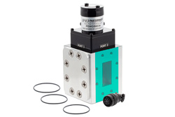 PEWGS6034 - WR-159 Waveguide Electromechanical Relay SPDT/DPDT Latching Switch, C Band 7.05 GHz, 12,000 Watts, CPR Flat, 12V, Self Cut Off