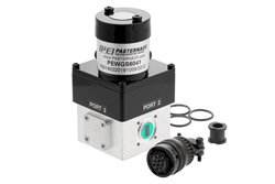 PEWGS6041 - WR-34 Waveguide Electromechanical Relay SPDT/DPDT Latching Switch, Ka Band 33 GHz, 620 Watts, UG Cover, 28V, TTL Logic, Self Cut Off
