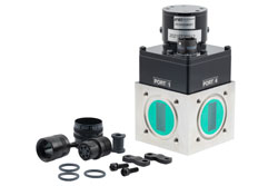 PEWGS6061 - WR-90 Waveguide Electromechanical Relay SPDT/DPDT Failsafe Switch, X Band 12.4 GHz, 5,000 Watts, UG O-Ring, 28V, Window Indicator