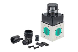 PEWGS6064 - WR-90 Waveguide Electromechanical Relay SPDT/DPDT Failsafe Switch, X Band 12.4 GHz, 5,000 Watts, CPR Flat, 12V, Window Indicator