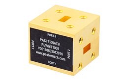 PEWMT1005 - WR-28 Waveguide Magic Tee, UG-599/U Square Cover Flange Operating from 26.5 GHz to 40 GHz