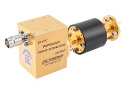 PEWNS2001 - Precision Calibrated, Output Isolator WR-22 Waveguide Noise Source Module, Output ENR of 15 dB, +28 VDC, 33 GHz to 50 GHz