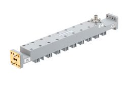 PEWRD180CP01-40 - WRD-180 Double Ridge Waveguide 40 dB Broadwall Coupler, 2.92mm Female Coupled Port, 18 GHz to 40 GHz, Brass