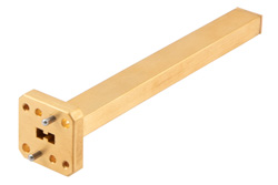 0.5 Watts Low Power WRD-180 Waveguide Load 18 GHz to 40 GHz, Brass