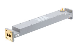 PEWRD650CP01-40 - WRD-650 Double Ridge Waveguide 40 dB Broadwall Coupler, SMA Female Coupled Port, 6.5 GHz to 18 GHz, Brass