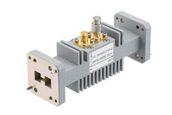 PEWRD650CP03-40 - WRD-650 Double Ridge Waveguide 40 dB Loop Coupler, SMA Female Coupled Port, 6.5 GHz to 18 GHz, Aluminum