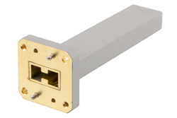 1 Watt Low Power WRD-750 Waveguide Load 7.5 GHz to 18 GHz, Brass