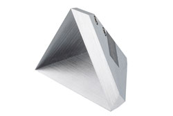 2.4 inch Edge Length, Trihedral Corner Reflector, ¼-20 Threaded Hole Mount, Aluminum Body, Gold Chem Film Finish