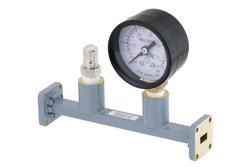 PEWSP1002 - WR-34 Waveguide Pressurizing Section 4.25 Inch Length, UG-1530/U Square Cover Flange from 20 GHz to 33 GHz