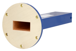 PEWTR1010 - 6 Watts Low Power Commercial Grade WR-137 Waveguide Load 5.85 GHz to 8.2 GHz, Bronze